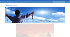 Desktop Screenshot of befreeinchrist.com