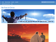 Tablet Screenshot of befreeinchrist.com